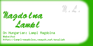 magdolna lampl business card